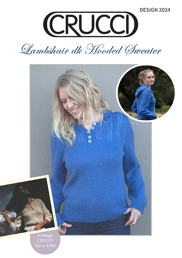 Crucci Pattern 2024 8 Ply Hooded Sweater