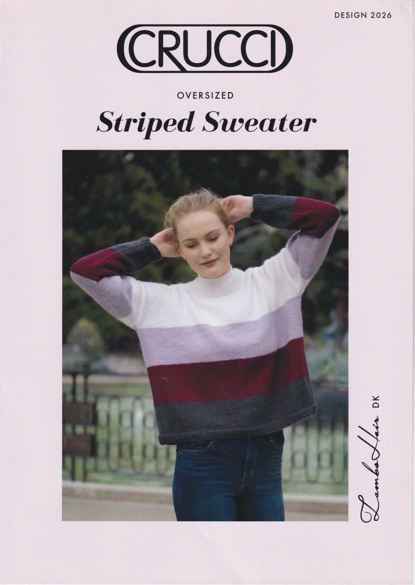 Crucci Pattern 2026 8 Ply Striped Sweater