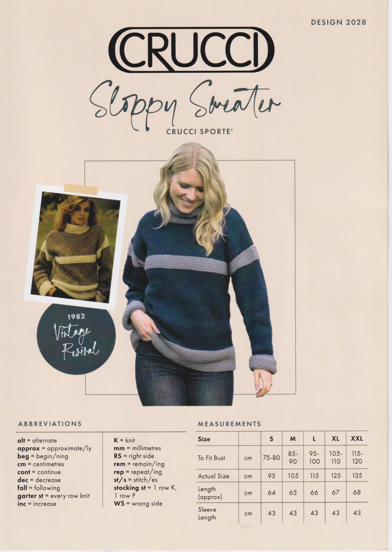 Crucci Pattern 2028 14 Ply Comfy Sweater