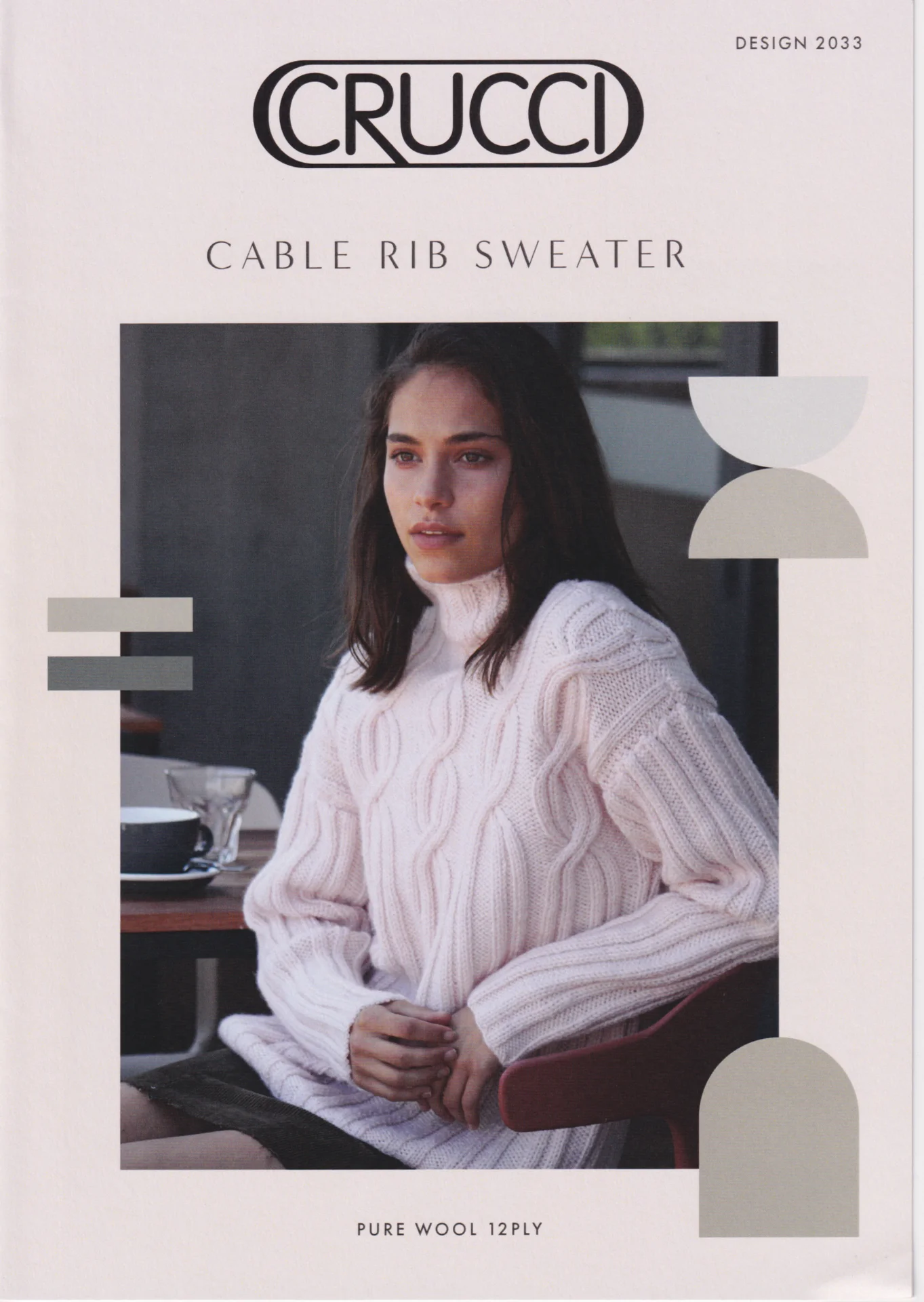 Crucci Pattern 2033 12 Ply Cable Sweater