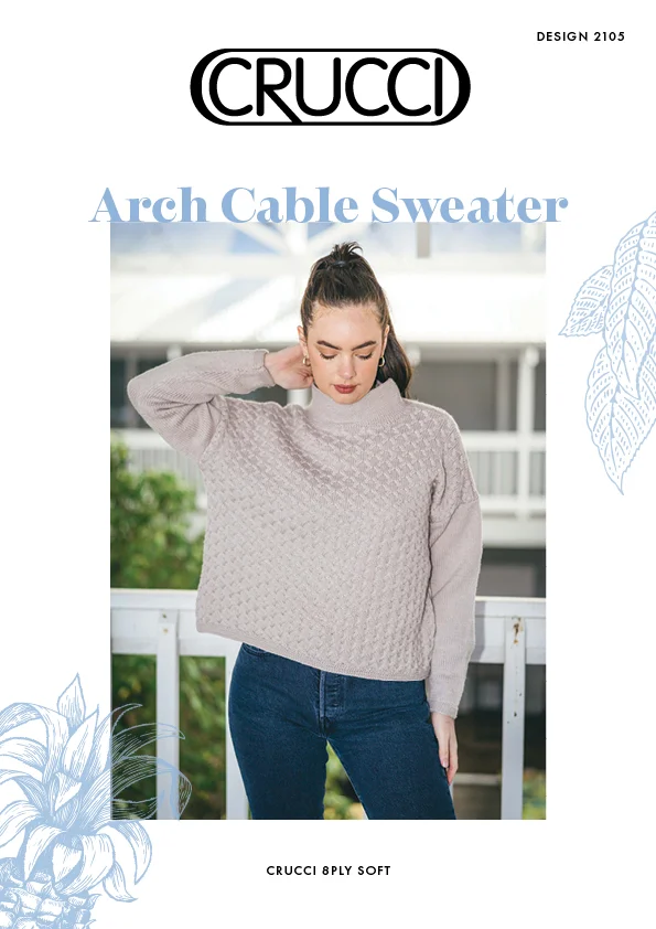 Crucci Pattern 2105 Arch Cable Sweater