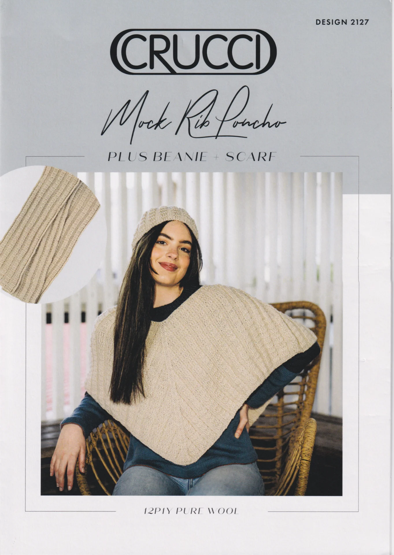 Crucci Pattern 2127 12 Ply Poncho Set