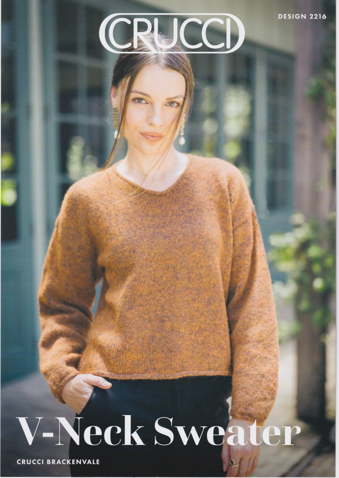 Crucci Pattern 2216 Loose V Neck Sweater