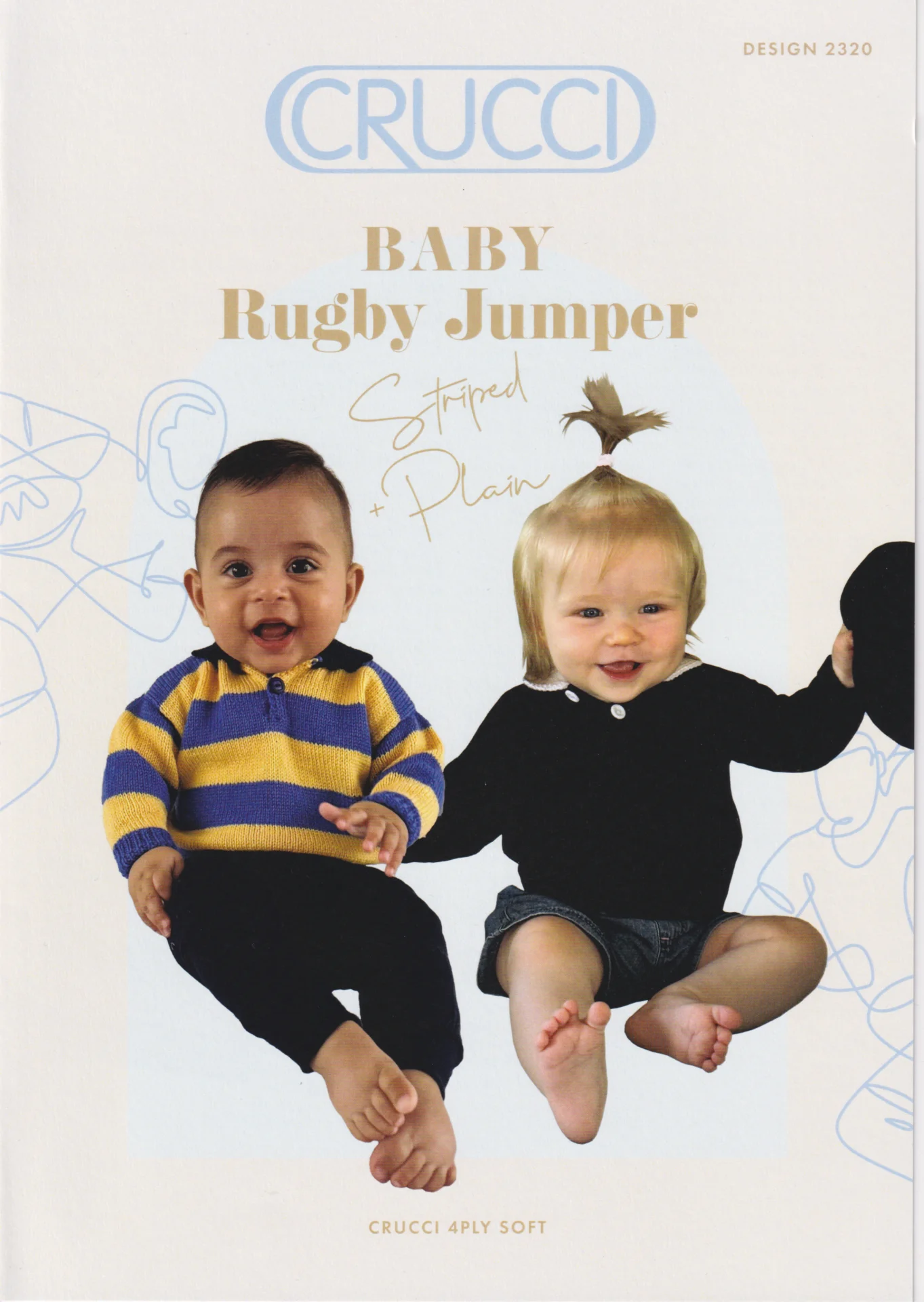 Crucci Pattern 2320 Baby Rugby Jumper