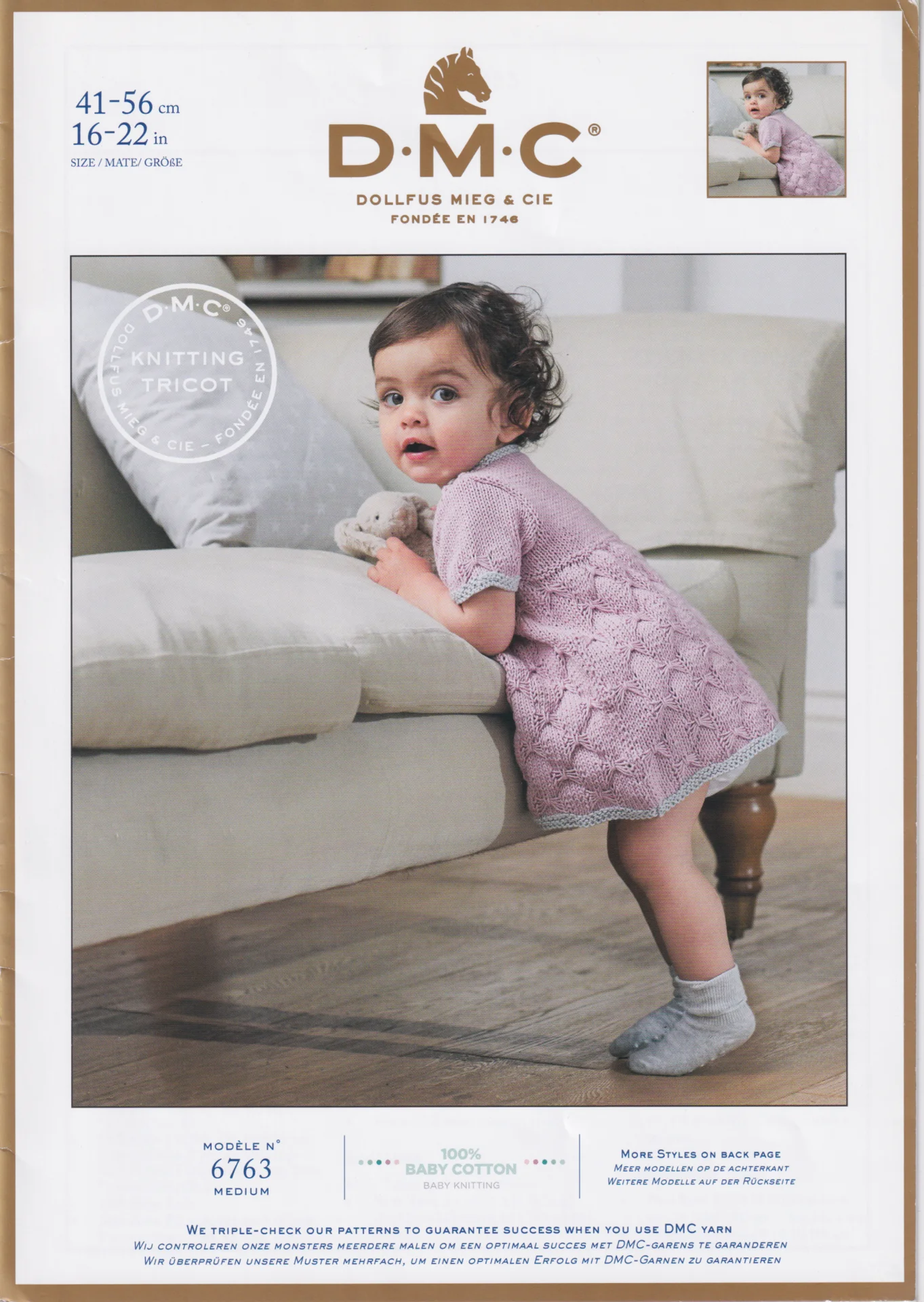 DMC Baby Cotton Dress 6763 8 Ply
