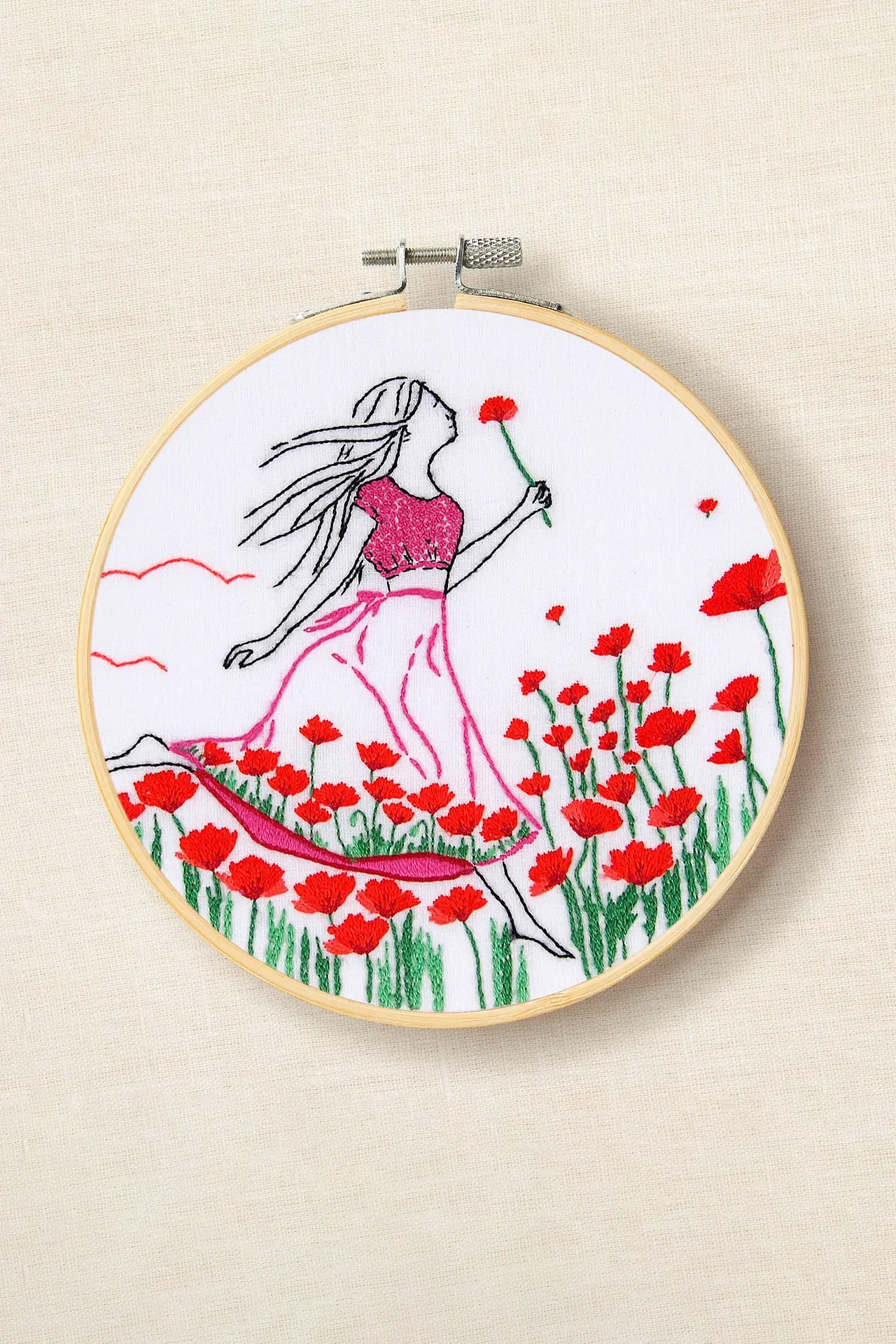 DMC Embroidery Kit Romantic Poppies