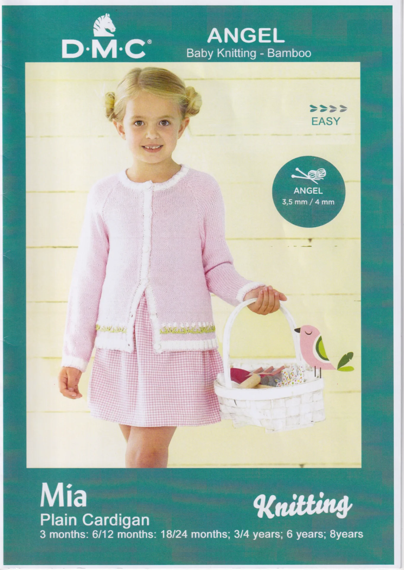 DMC Pattern Angel Bamboo Mia Cardigan 8 Ply