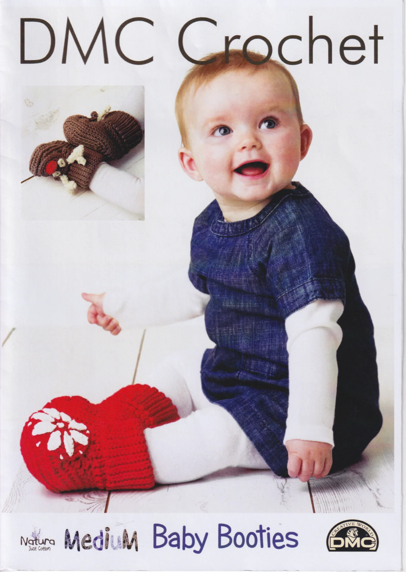 DMC Pattern Cotton Booties 15405
