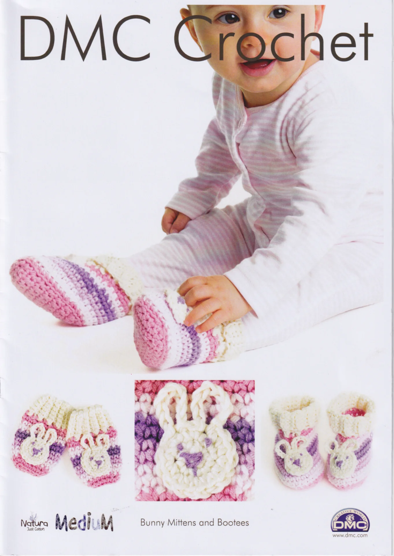 DMC Pattern Crochet Bunny Bootees