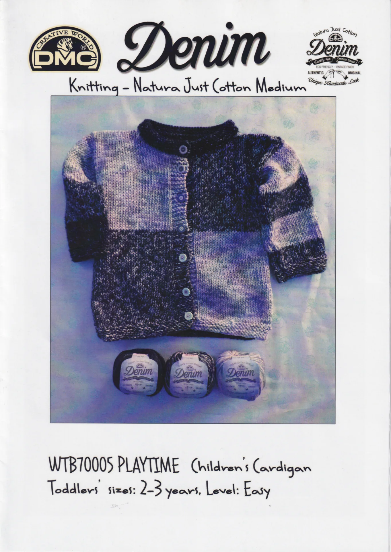 DMC Pattern Denim Cotton Playtime 8 Ply