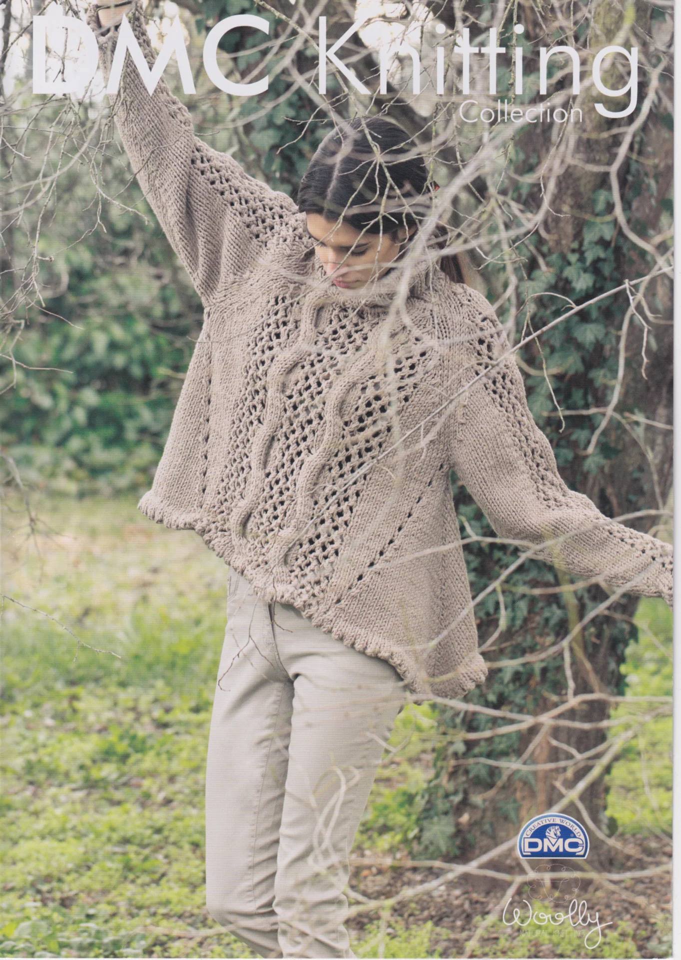 DMC Pattern Woolly Mesh Effect Jumper