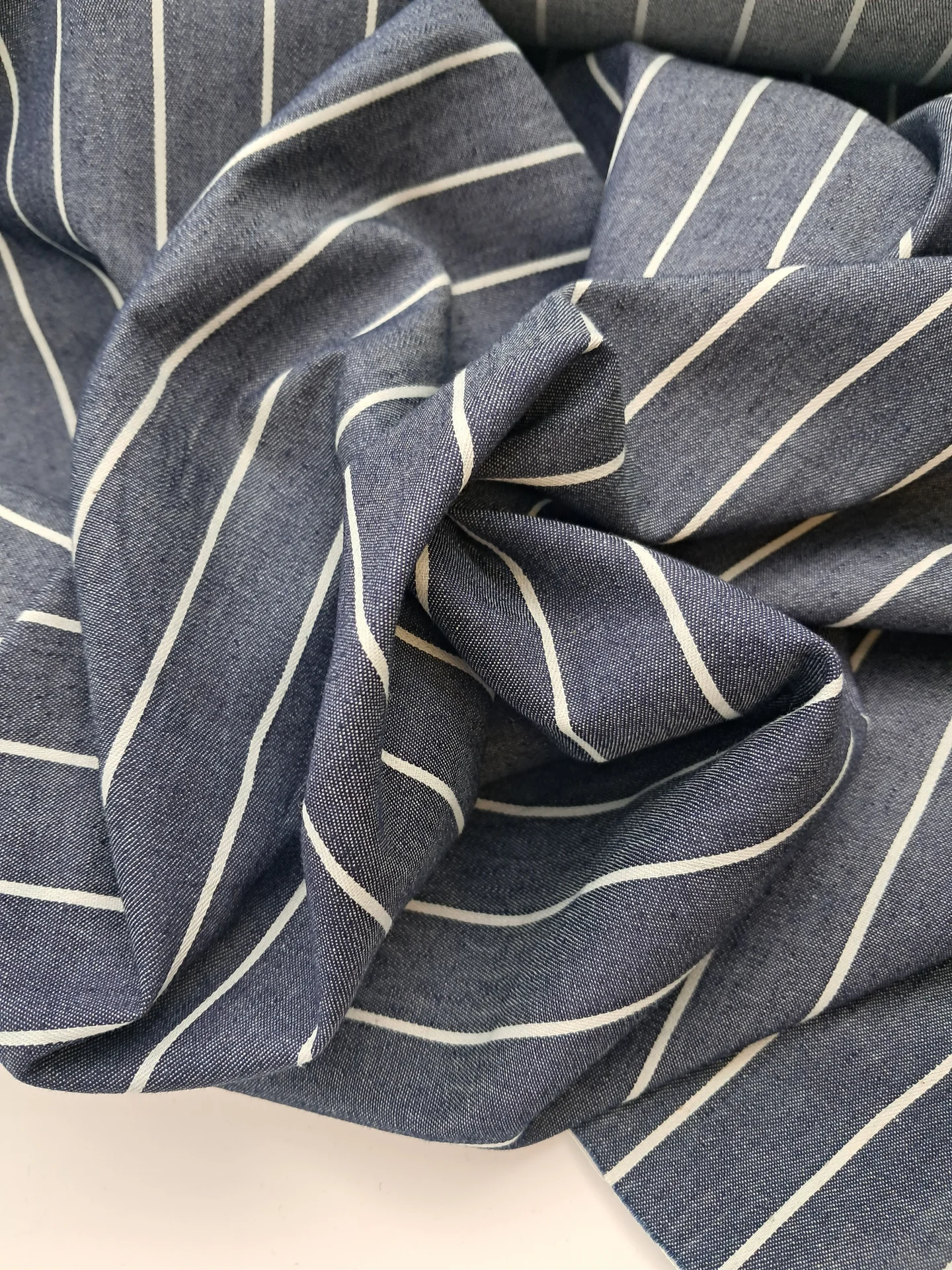 Fabric Arizona Stripe 3 Dark Blue