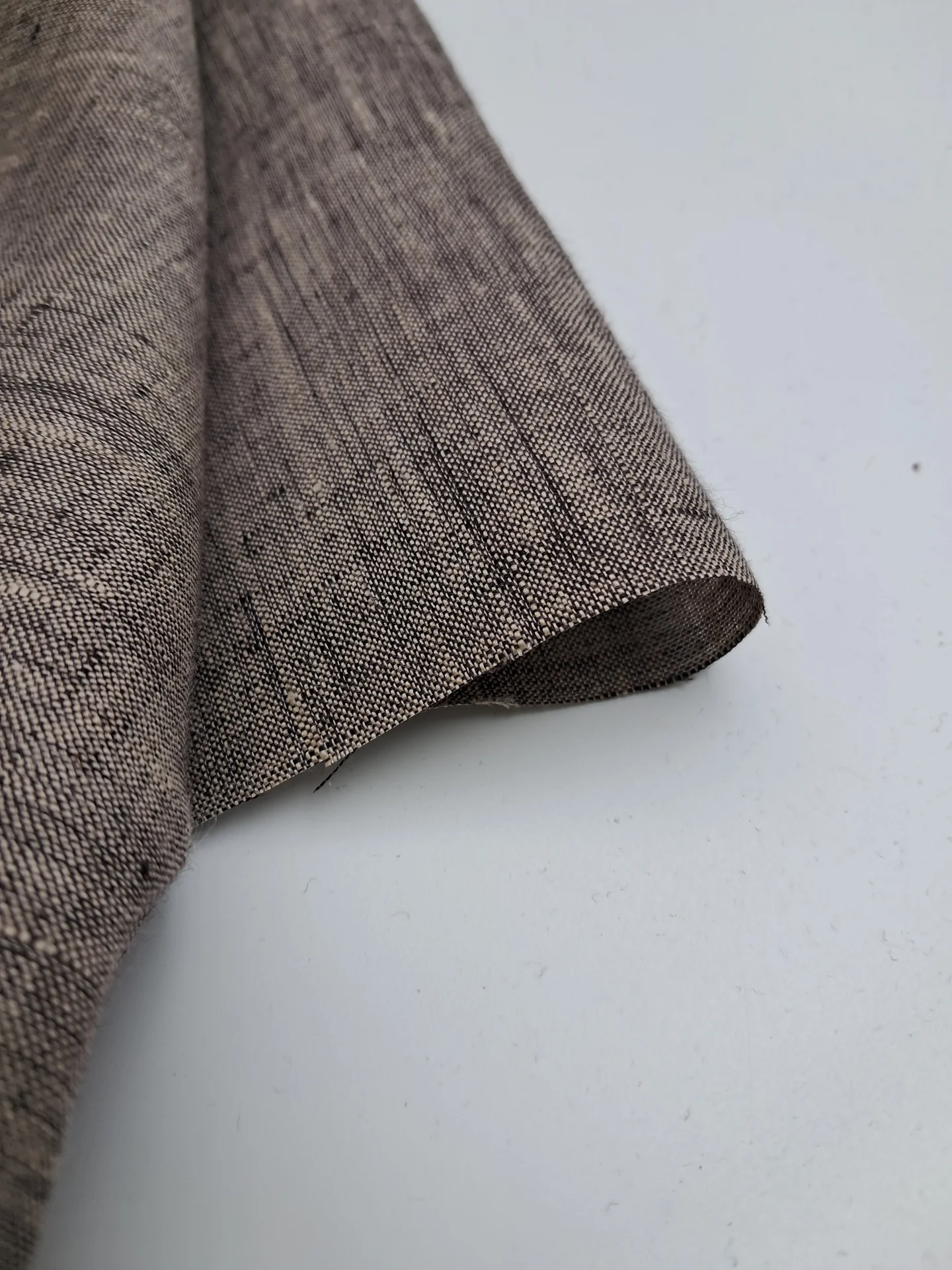 Fabric Chambray Linen Fawn