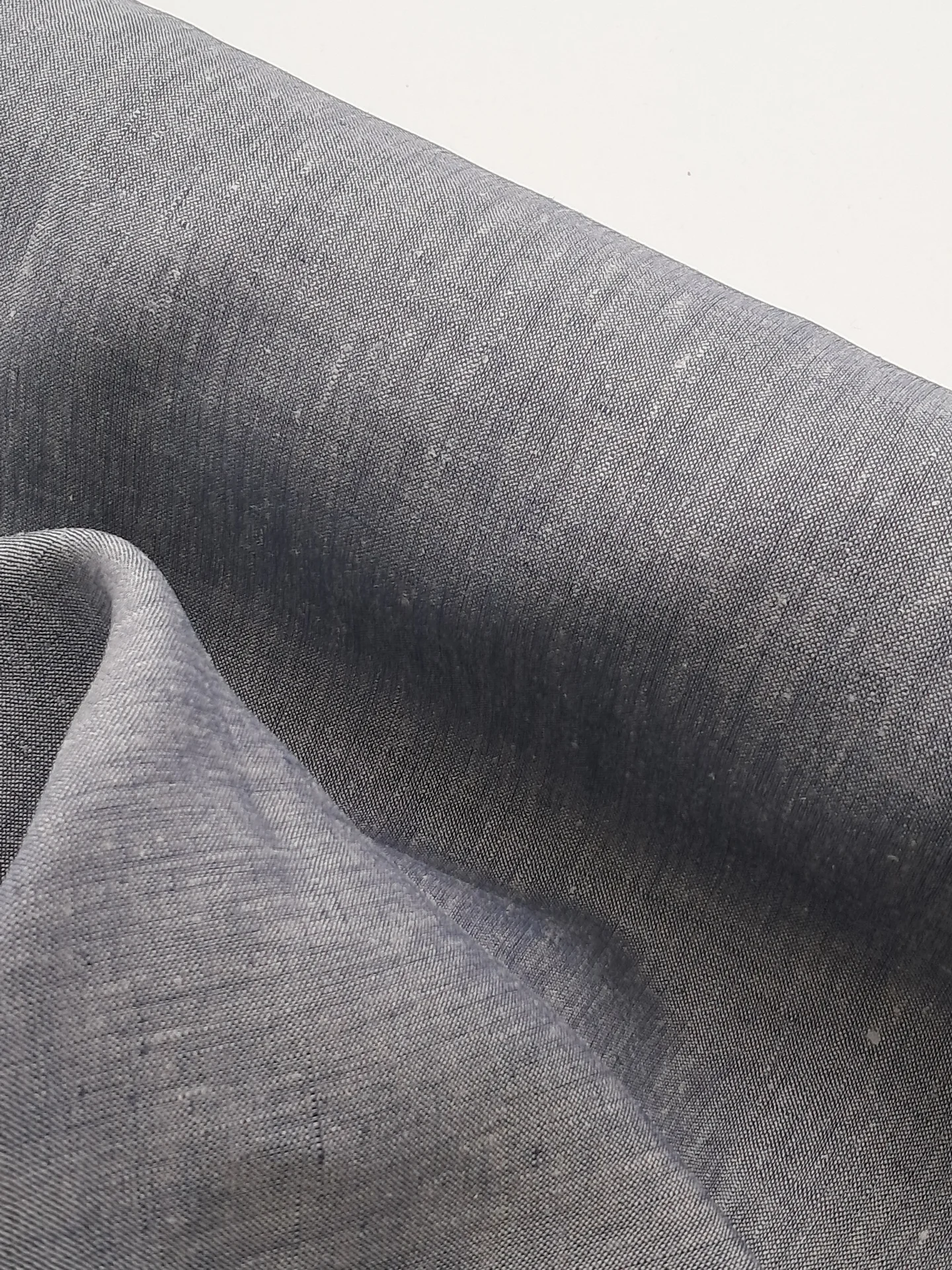 Fabric Chambray Linen Petrol
