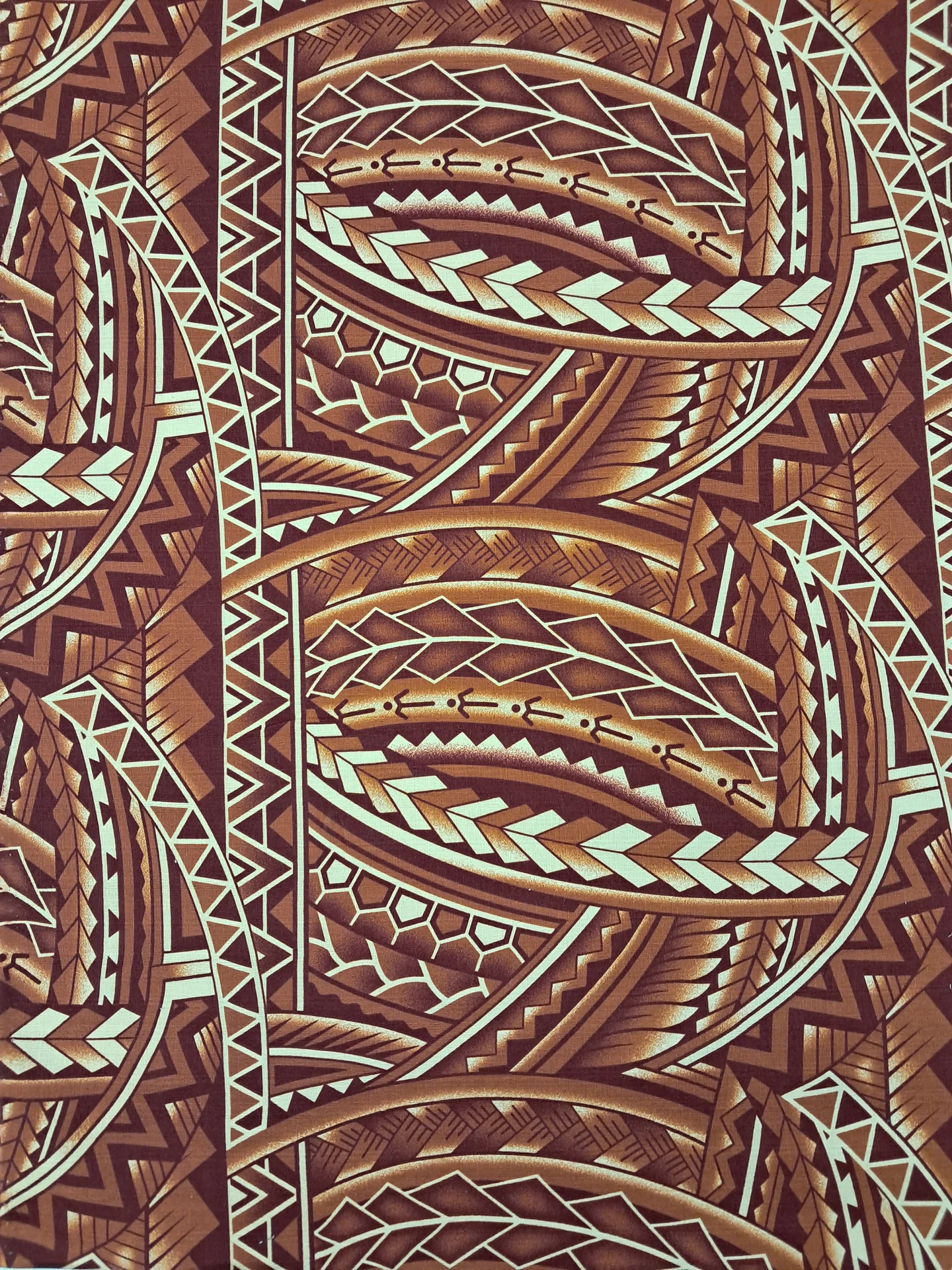 Fabric Dobby Tapa Mustard Brown 159