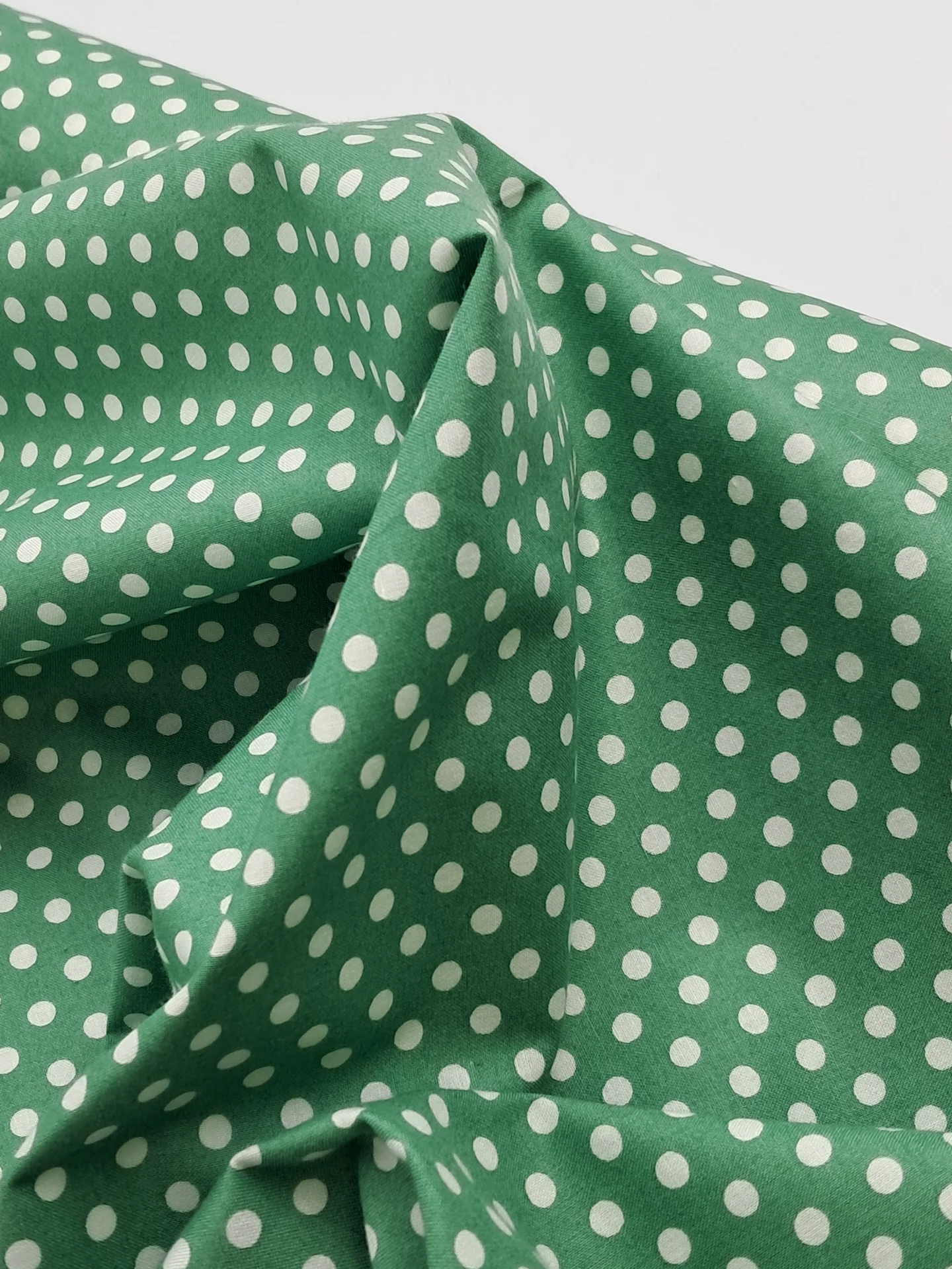 Fabric Green White Spot 1284 14