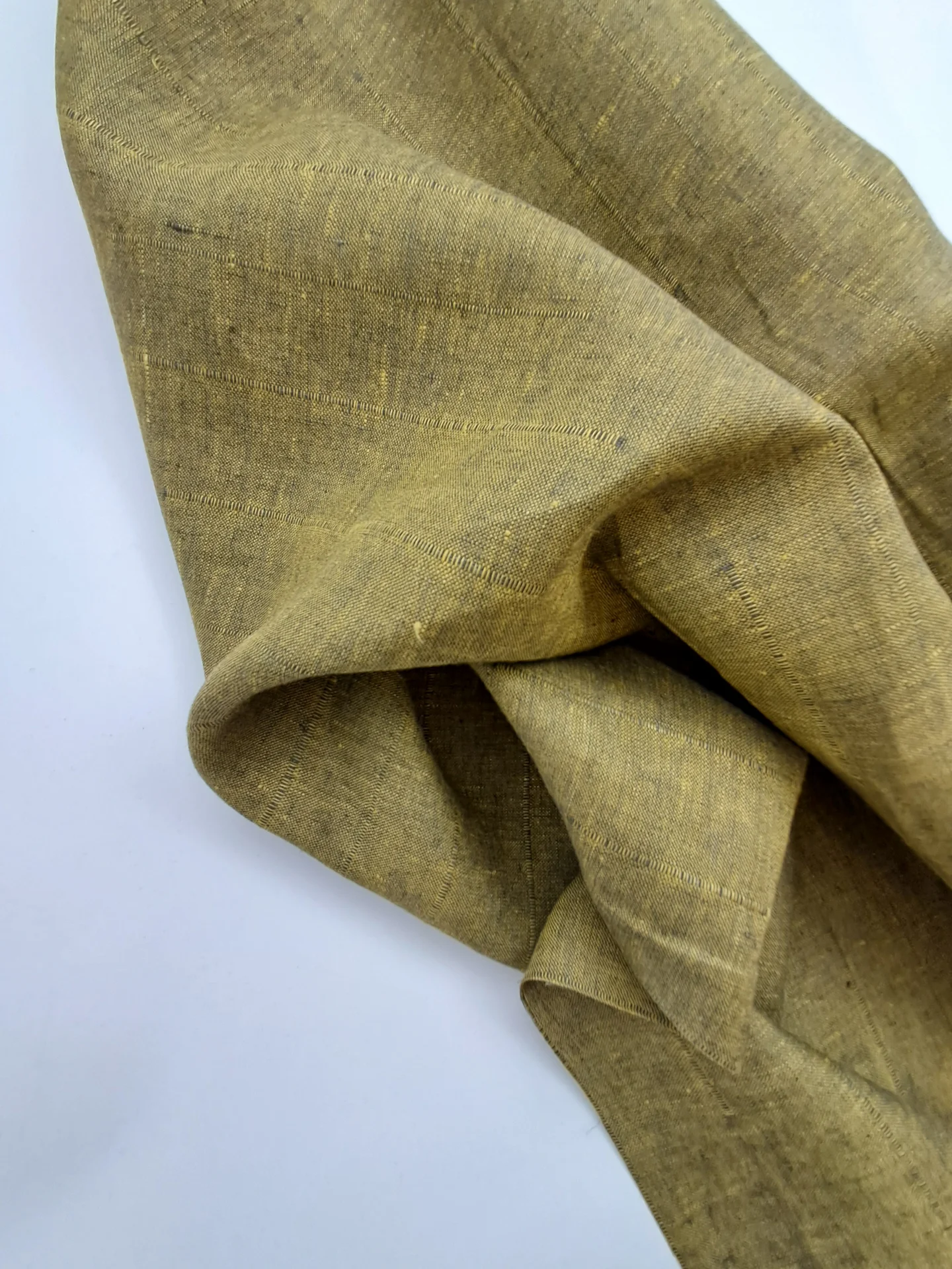Fabric Rhea Linen Jacquard Green