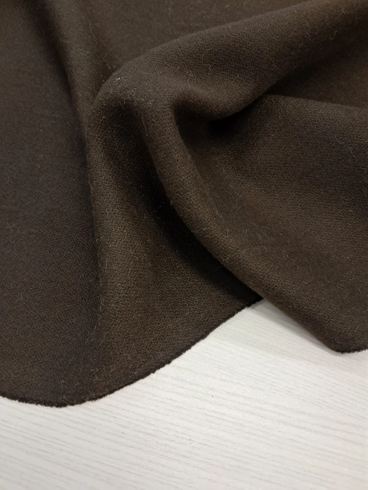 Fabric Sable Coating Chocolate