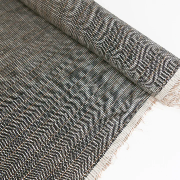 Fabric Solana Linen Twill Herringbone