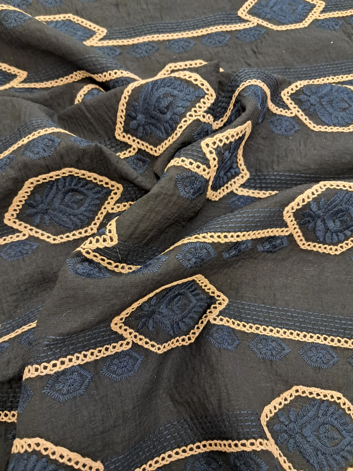 Fabric VANDERBILT Black