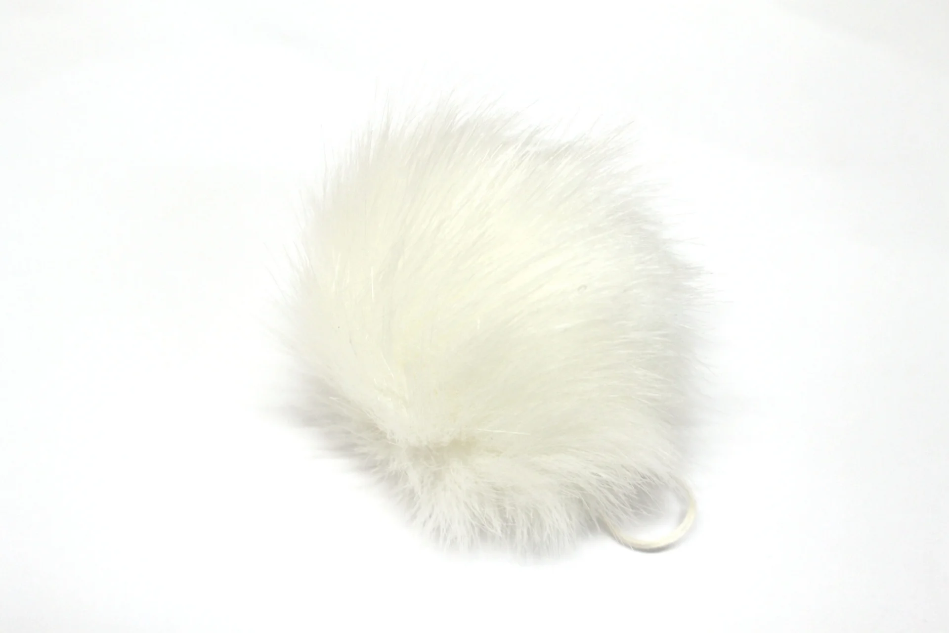 Fake Fur Pom Pom 60mm Colour 2 White