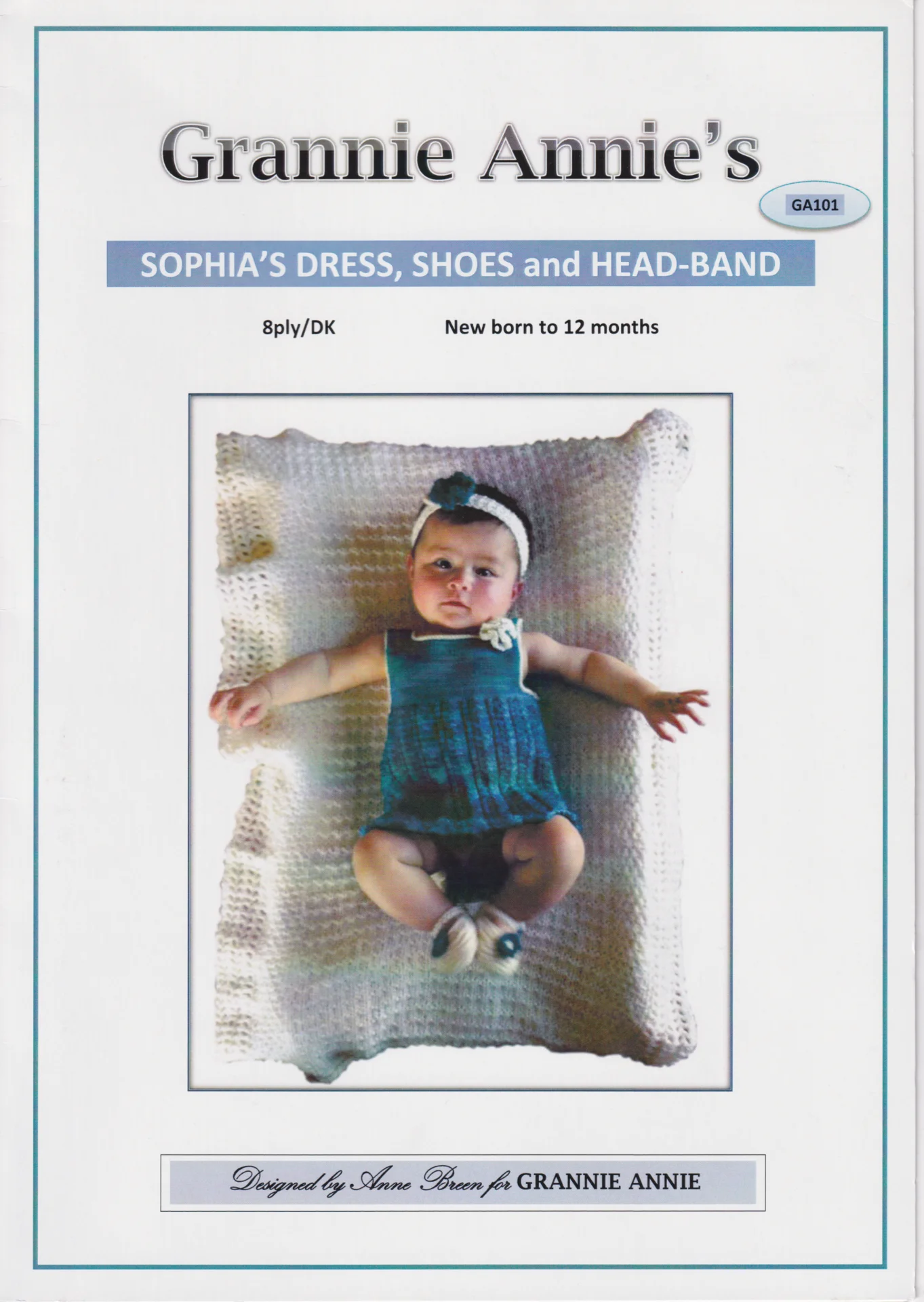 Grannie Annie Pattern 101 Sophia's Dress 8 Ply