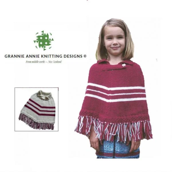 Grannie Annie Pattern 174 8 Ply Poncho
