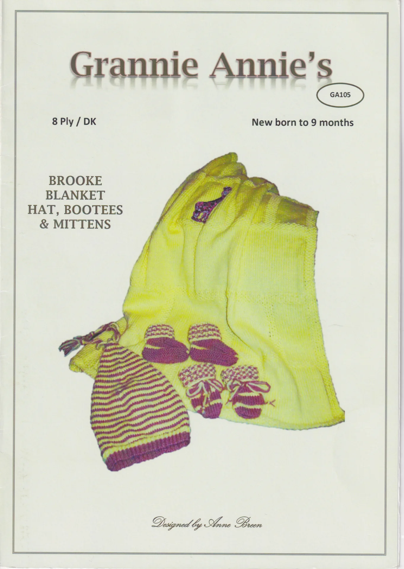 Grannie Annie Pattern Brooke GA105 8 Ply