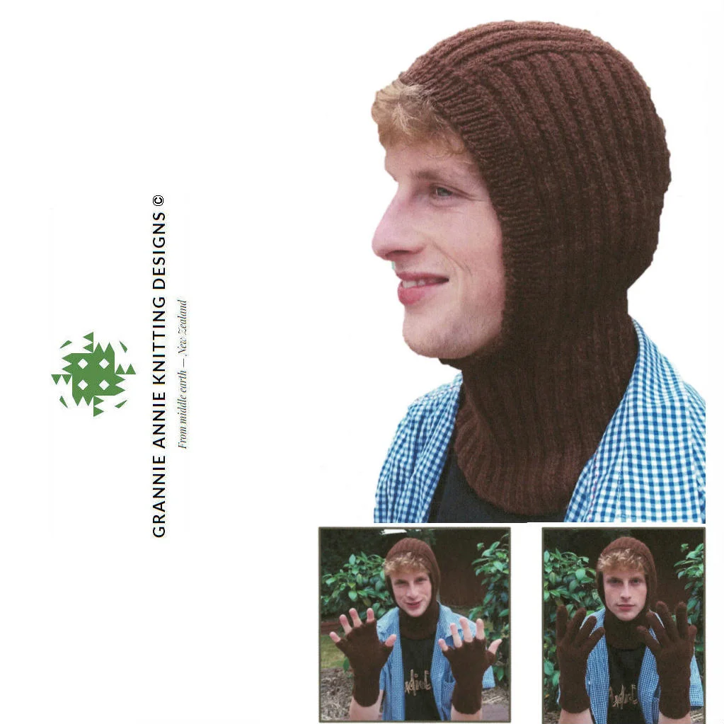 Grannie Annie Pattern GA173 Balaclava, Gloves and Fingerless Gloves