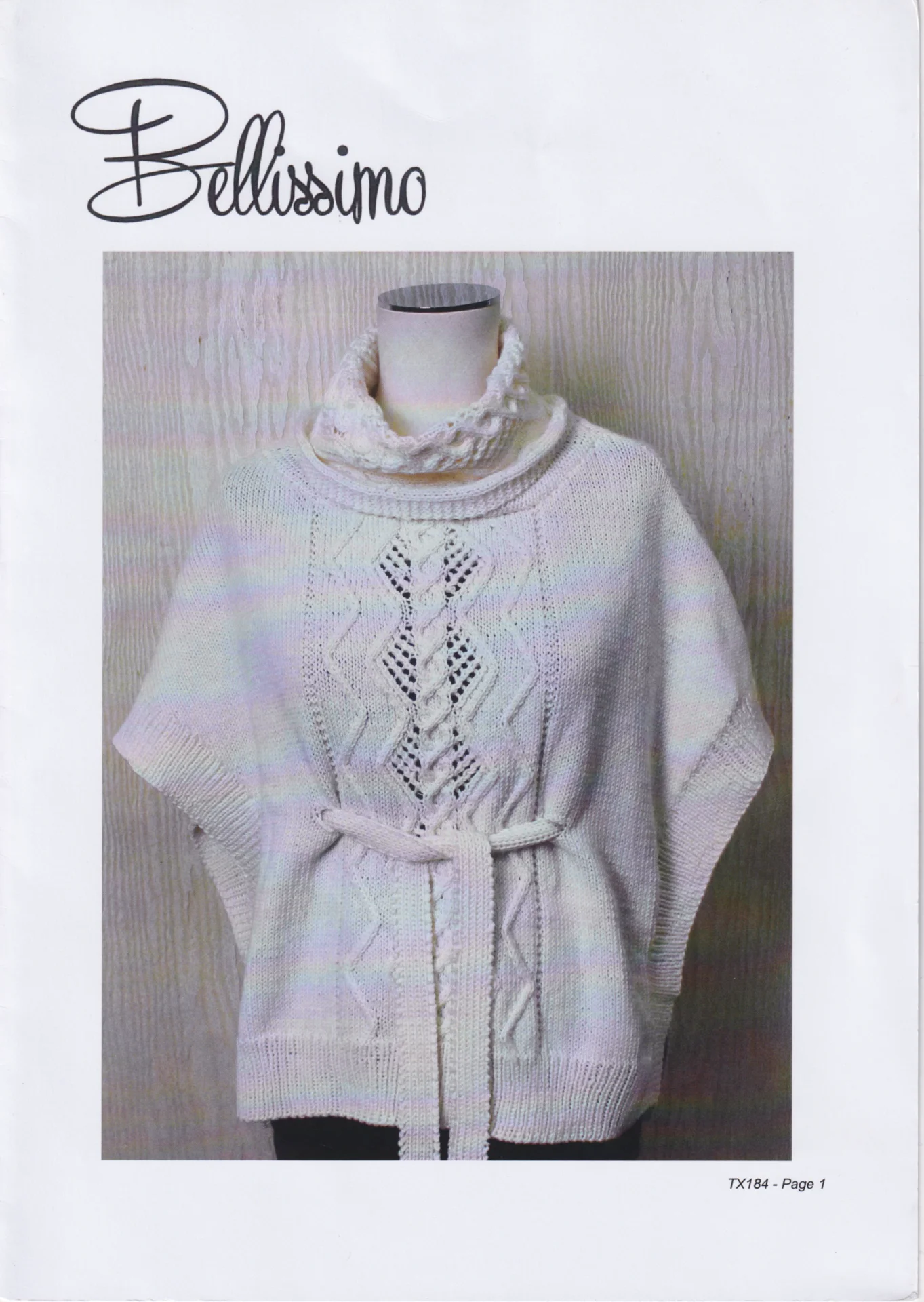Katia Pattern 8 Ply Tabard TX184