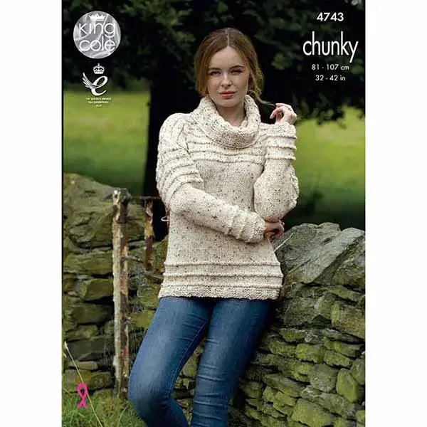 King Cole Pattern 4743 14 Ply Jump Cardi