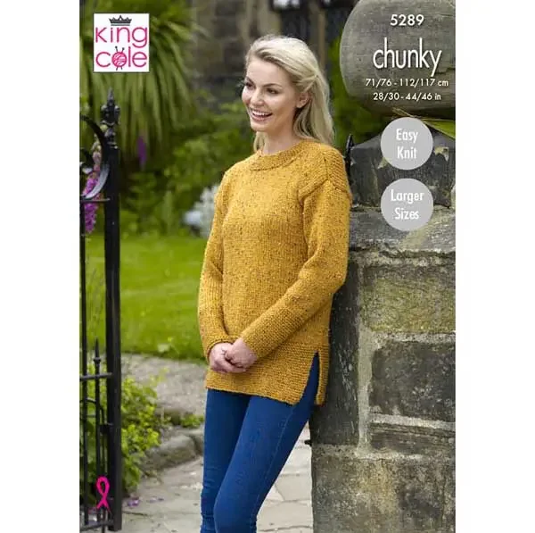 King Cole Pattern 5289 14 Ply Ladies Jumper