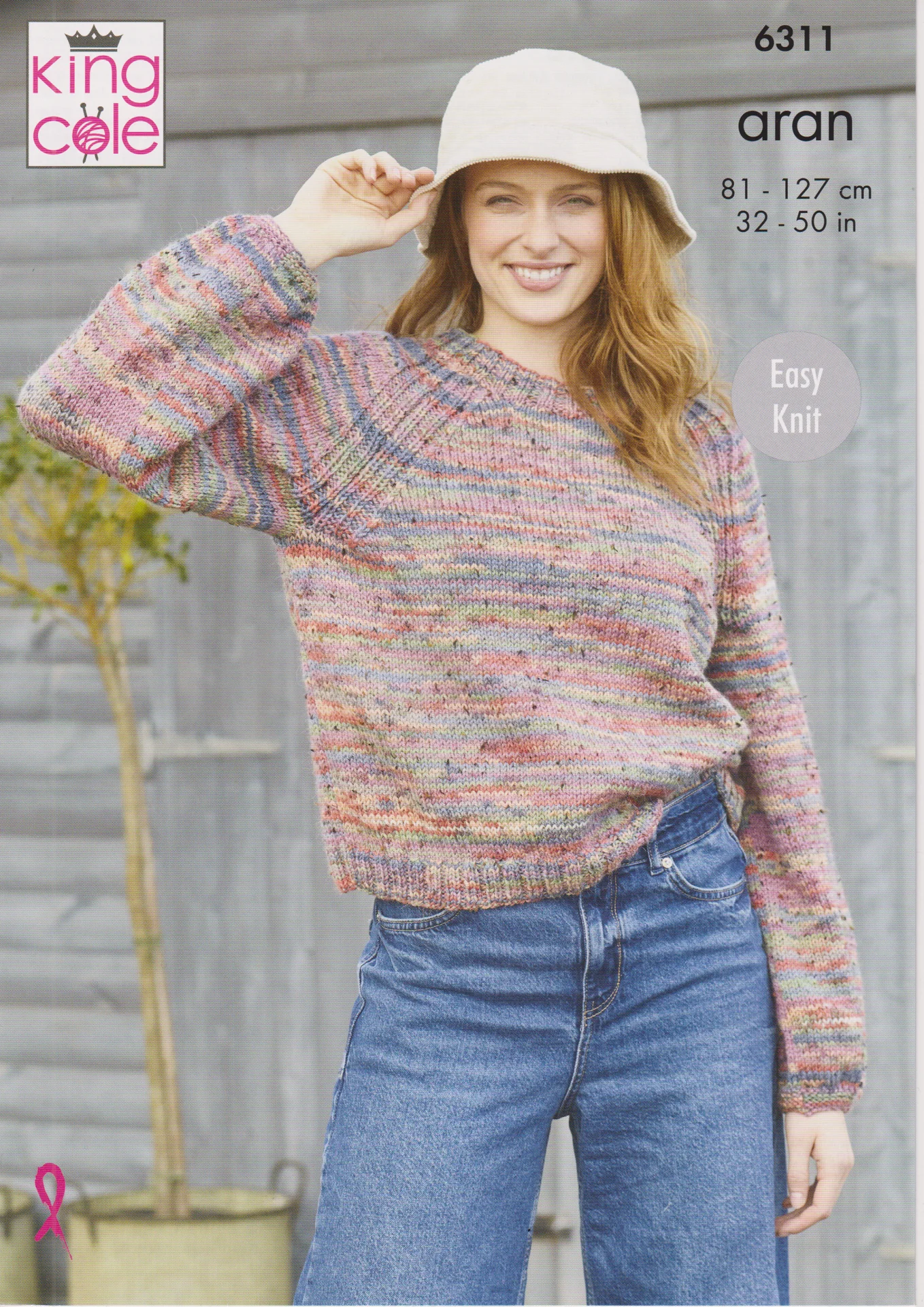 King Cole Pattern 6311 10 Ply Ladies Jumper