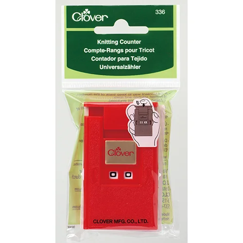 Knitting Counter Clover Red