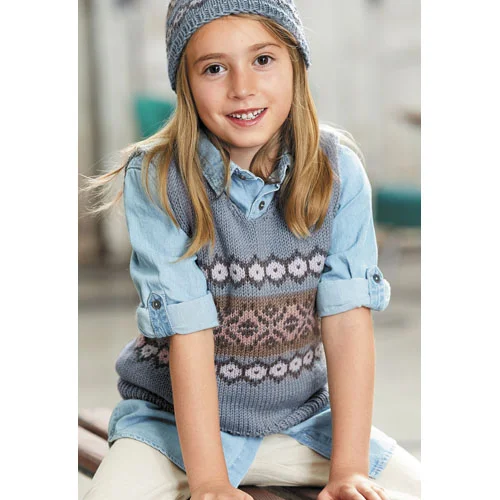 Lana Gross Pattern 0137 Child Vest 8 Ply