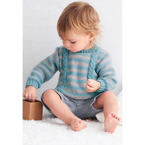 Lana Grossa Pattern 0046 Infant Pullover 5 Ply