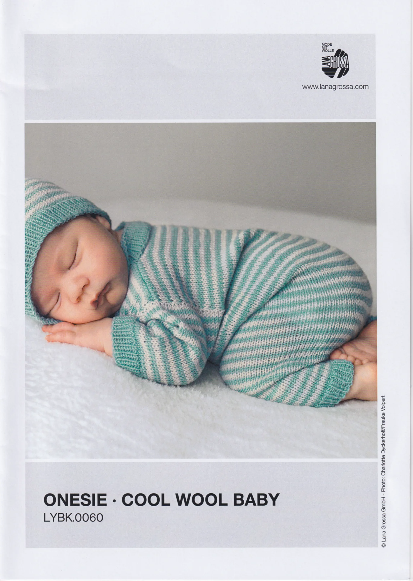 Lana Grossa Pattern 0060 Infant Onesie 5 Ply
