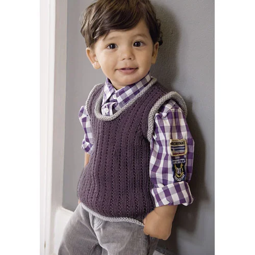 Lana Grossa Pattern 0116 CW Infant Vest 8 Ply