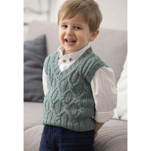 Lana Grossa Pattern 0117 Infant Vest 8 Ply