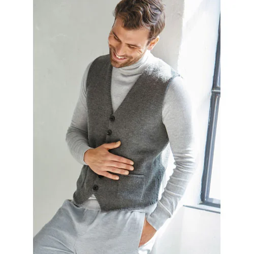 Lana Grossa Pattern 0164 8 Ply Mens Vest