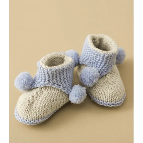 Lana Grossa Pattern CW 0106 Infant Booties 5 Ply