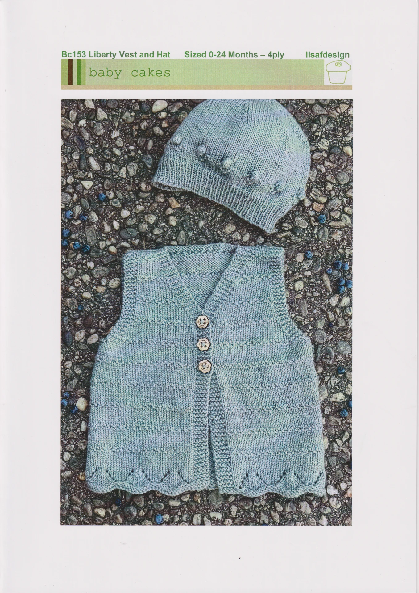 Lisa f Design Pattern Bc153 Liberty Vest and Hat
