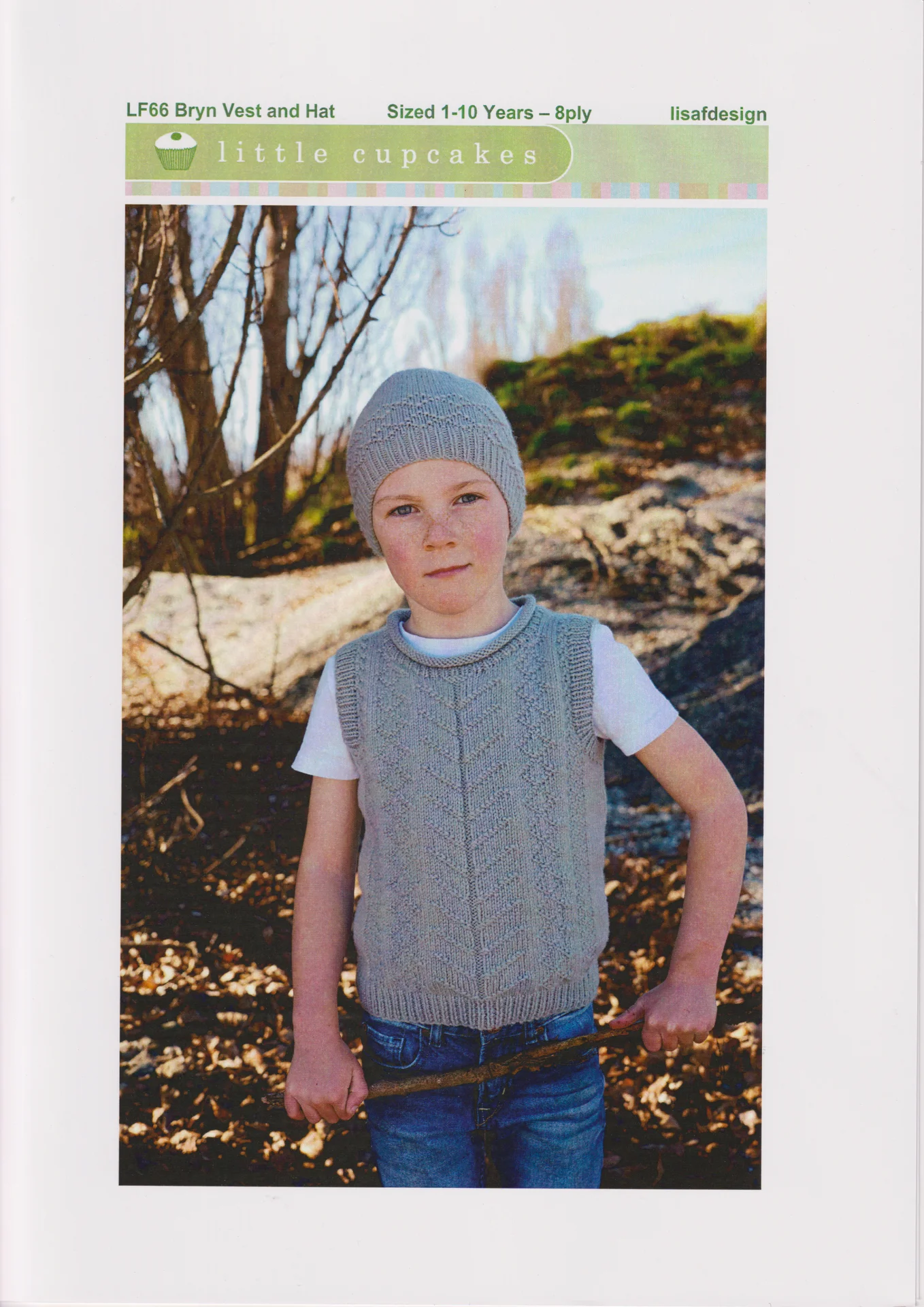 Lisa F Design Pattern LF66 Bryn Vest Hat