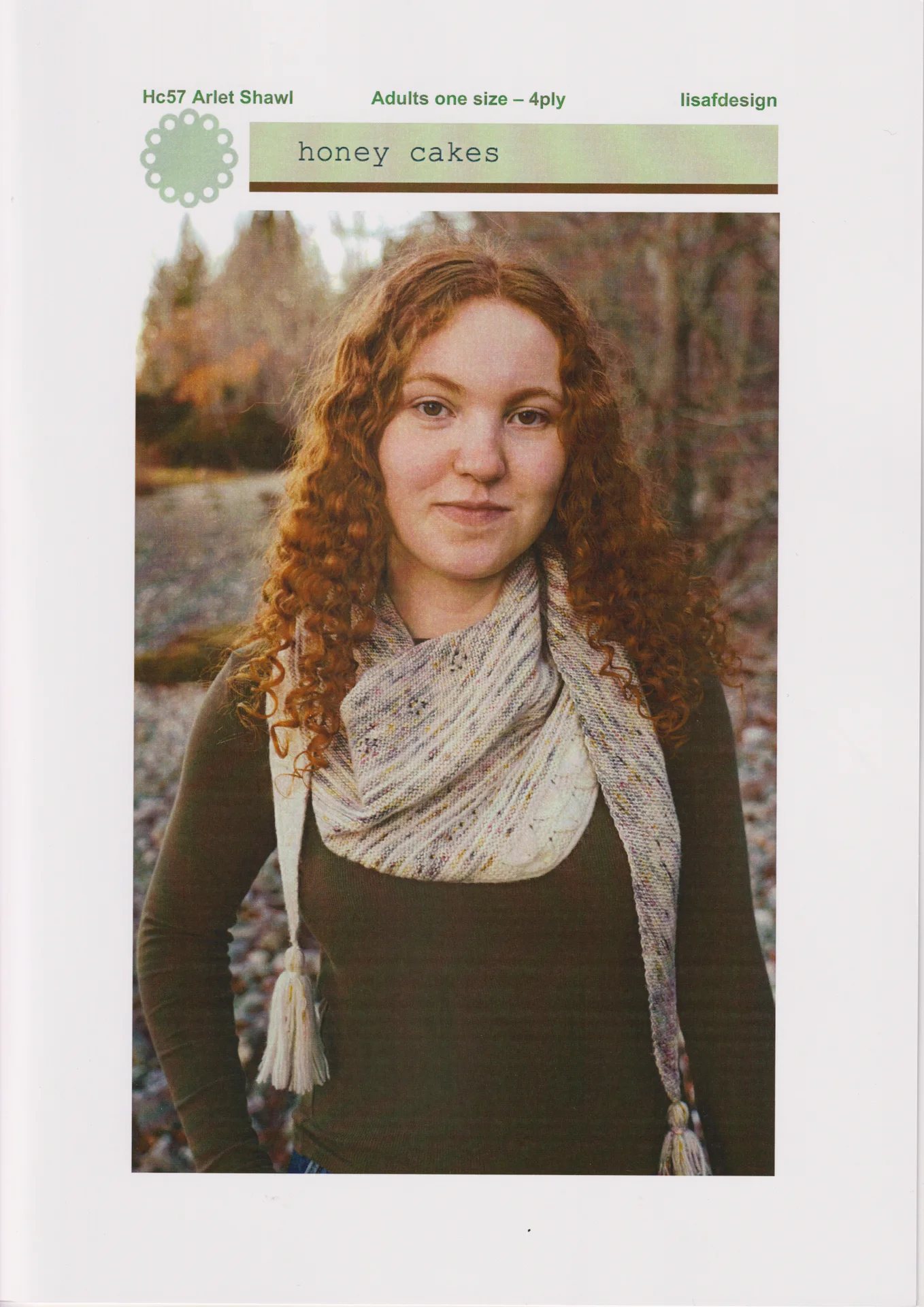 Lisa f Designs Pattern Hc57 Arlet Shawl