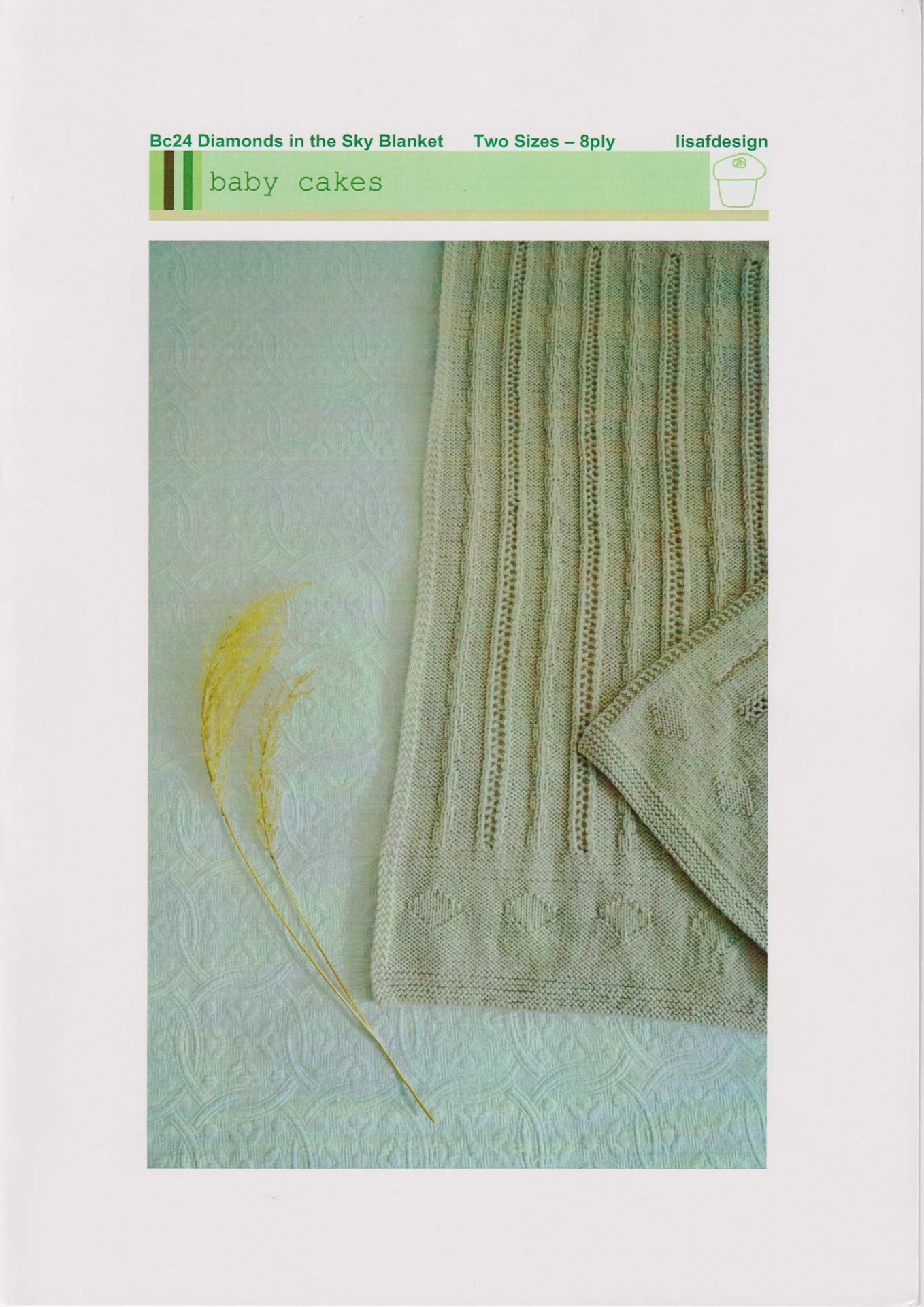 Lisafdesign Pattern Baby Cakes 24 Diamonds in the Sky Blanket