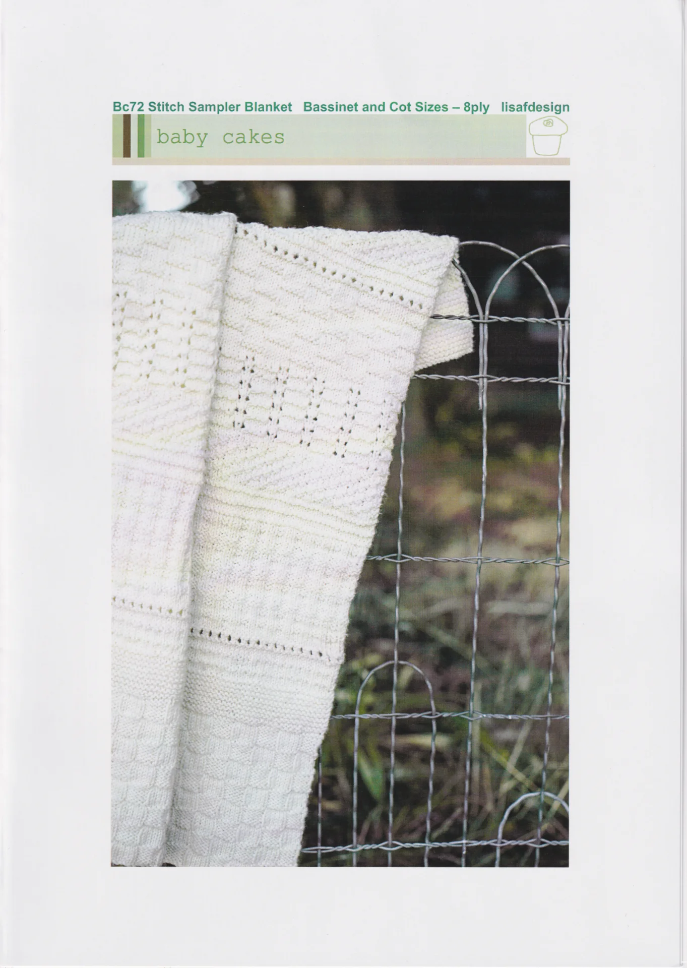 Lisafdesign Pattern Baby Cakes 72 Sampler Blanket