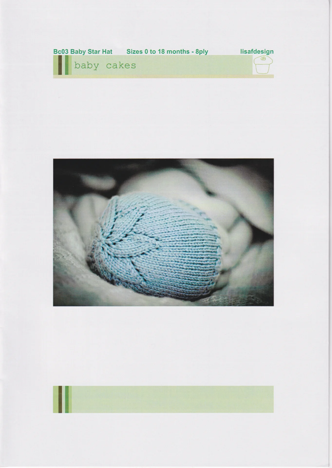 Lisafdesigns Pattern Baby Cakes 03 Baby Star Hat