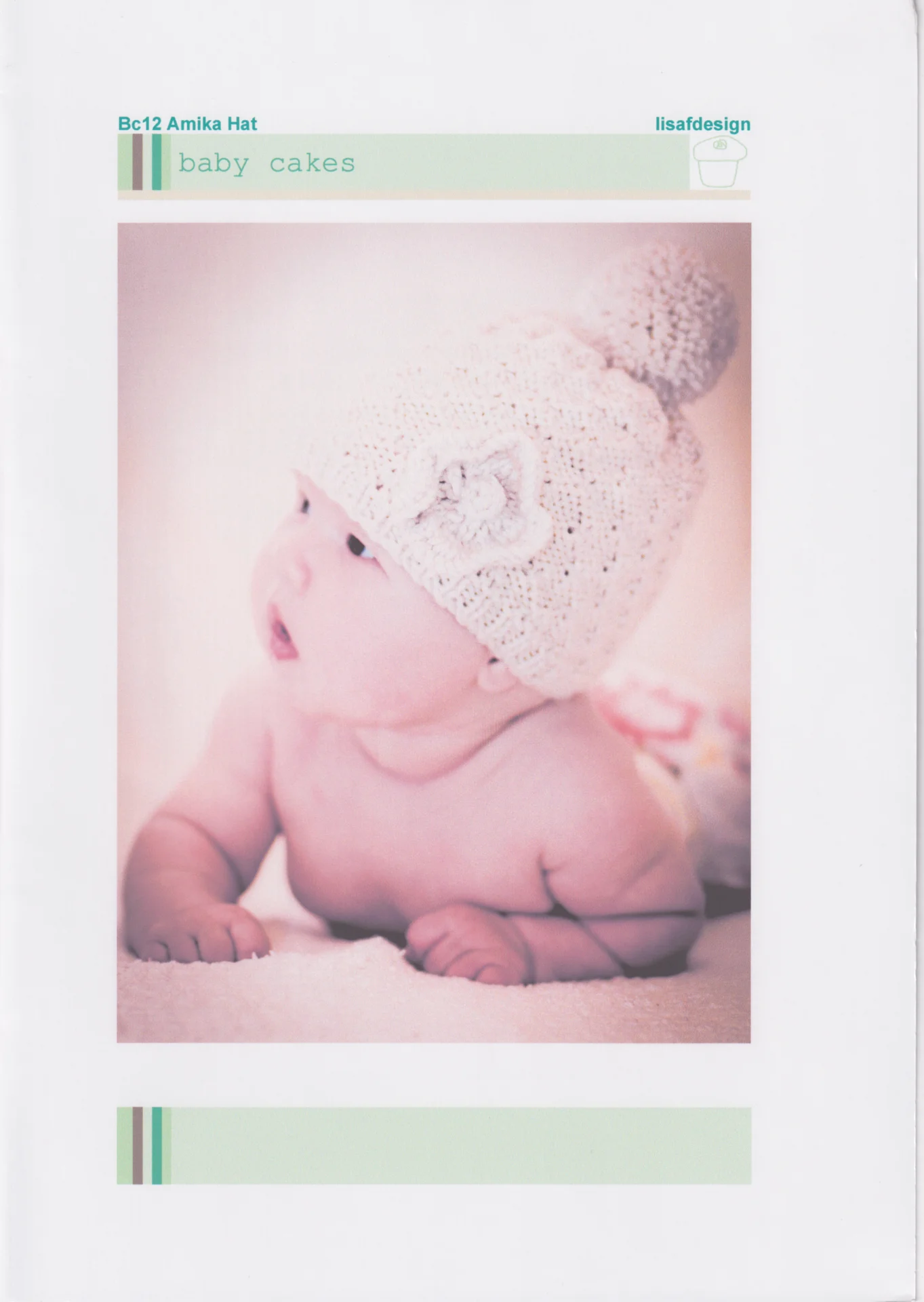 Lisafdesigns Pattern Baby Cakes 12 Amika Hat