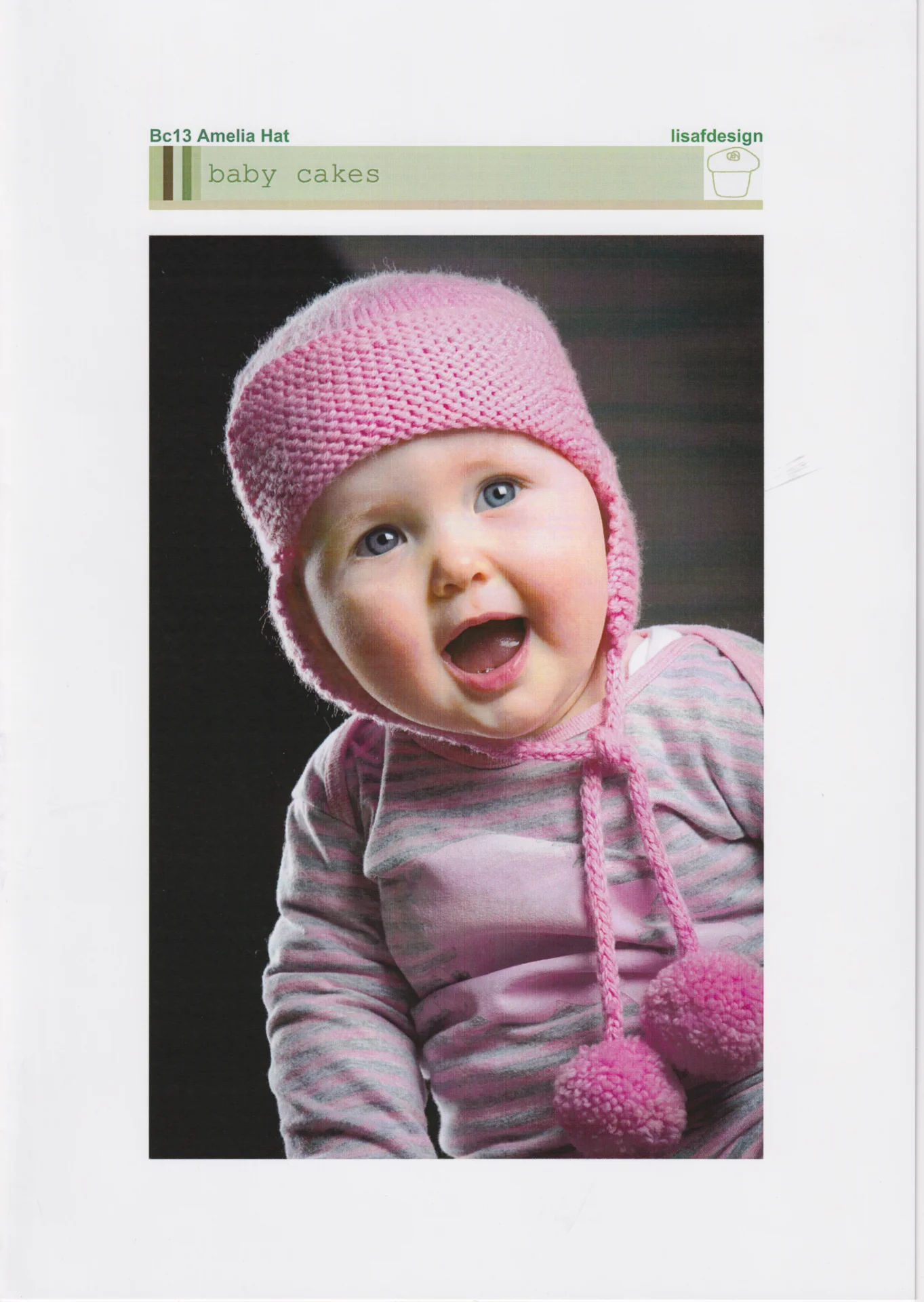 Lisafdesigns Pattern Baby Cakes Bc13 Amelia Hat