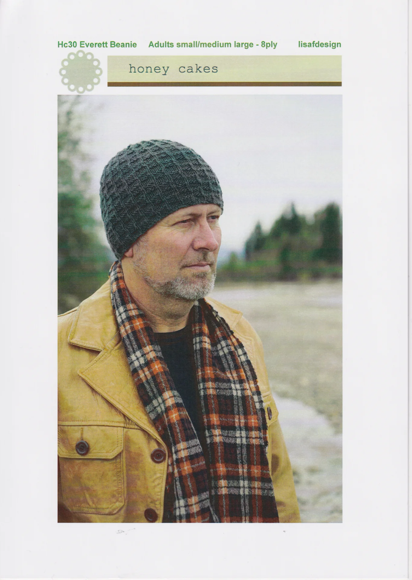 Lisafdesigns Pattern Honey Cakes 30 Everett Beanie